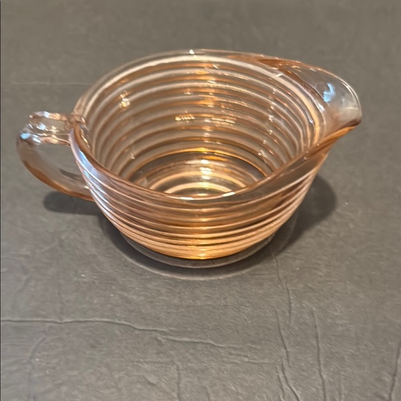 Anchor Hocking Manhattan Pink Depression Glass Creamer - Picture 2 of 5